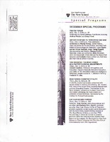 Special Programs [1 of 2]