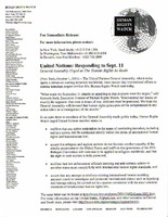 United Nations: Responding to Sept. 11
