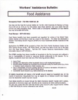 Worker's Assistance Bulletin:  Food Assistance