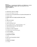 MEMEAC Interview 1