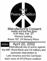 Manufacturing Consent: Media and the War Drive